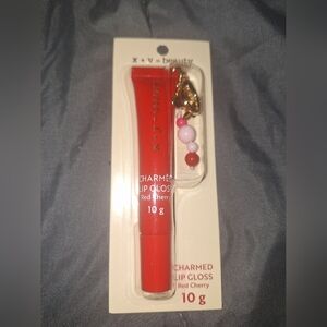 Red Cherry Lip Gloss With Bagcharm
